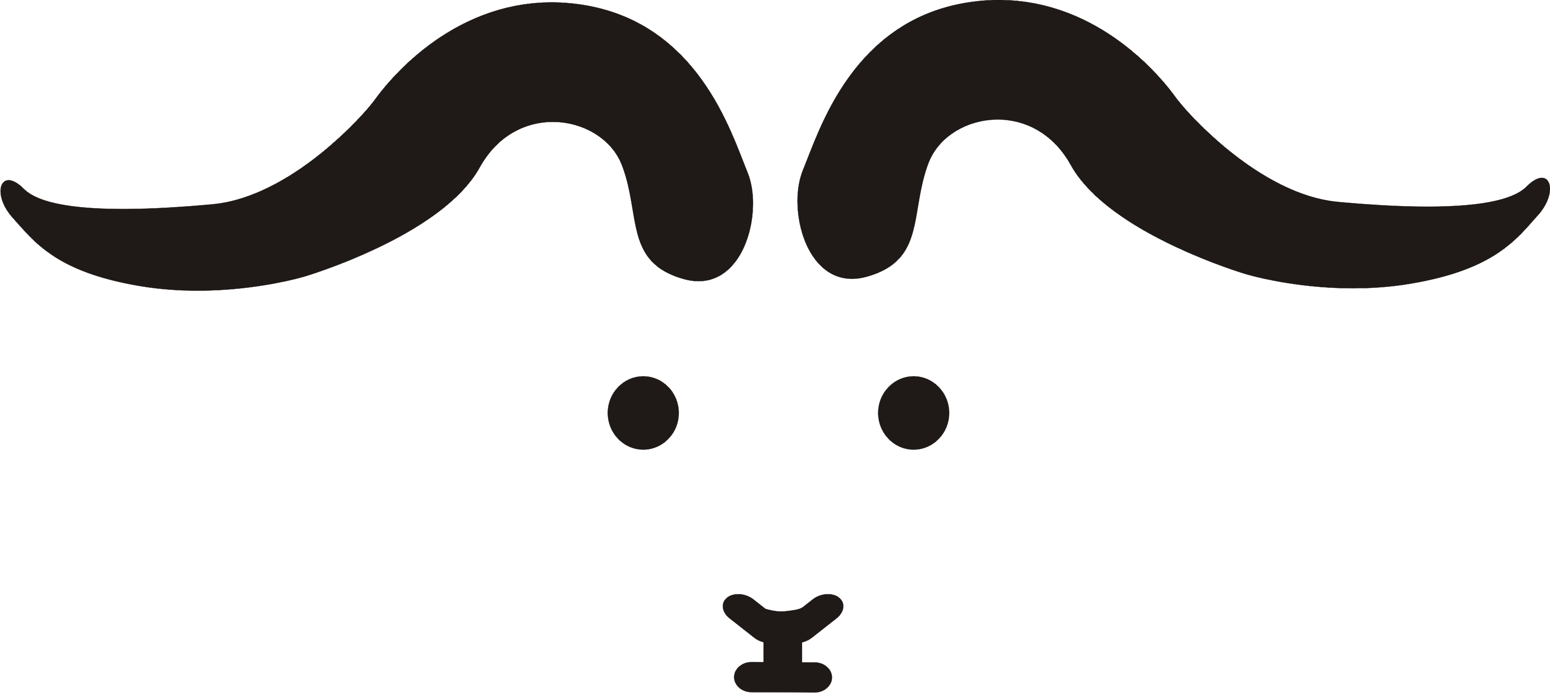 Goat Horns Other People, Goats, Goat - Portable Network Graphics Clipart (3067x1372), Png Download