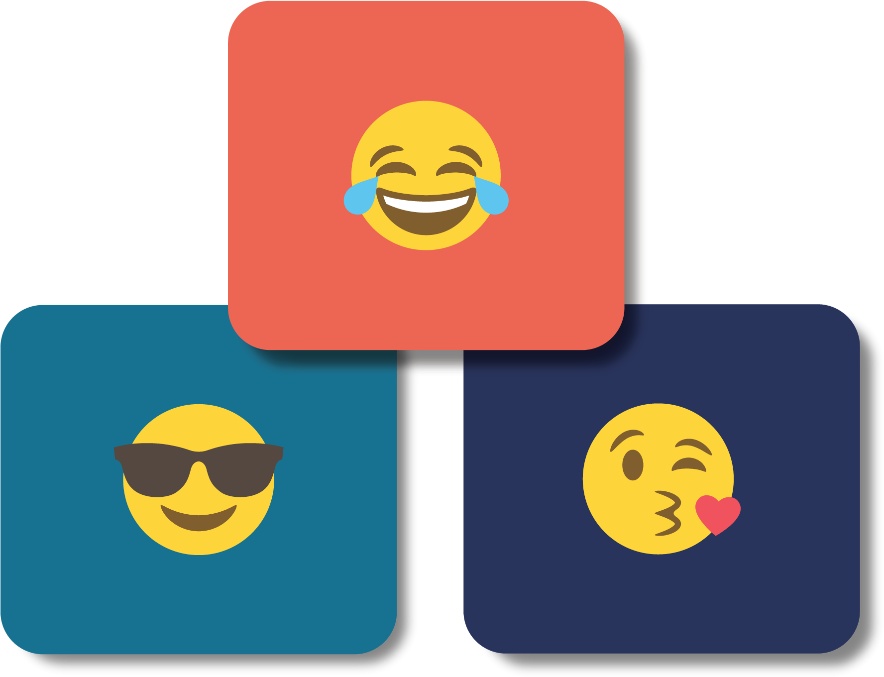 Square Labels - Emoji Clipart (2000x2000), Png Download