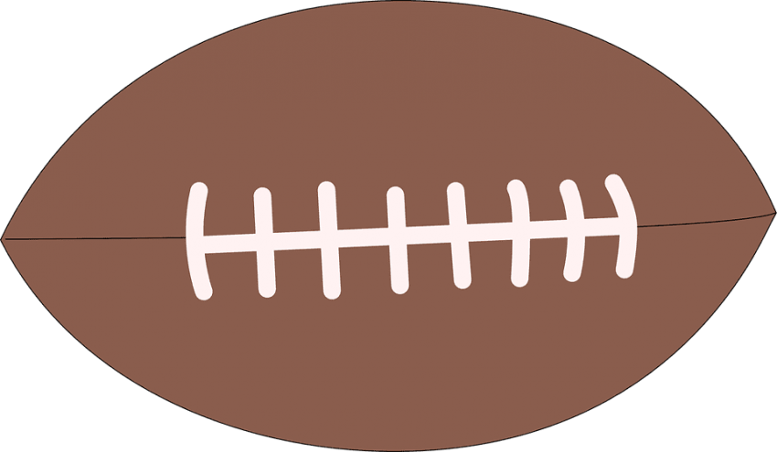 Download American Football Clipart Png Photo - American Football Transparent Png (850x495), Png Download
