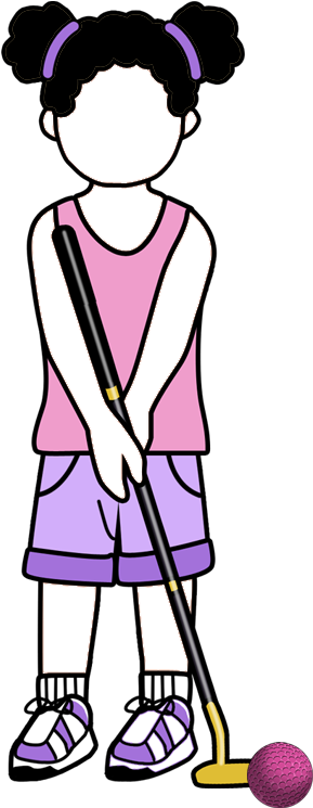 Mini Golf Birthday Party Invitation - Cartoon Clipart (1000x1000), Png Download