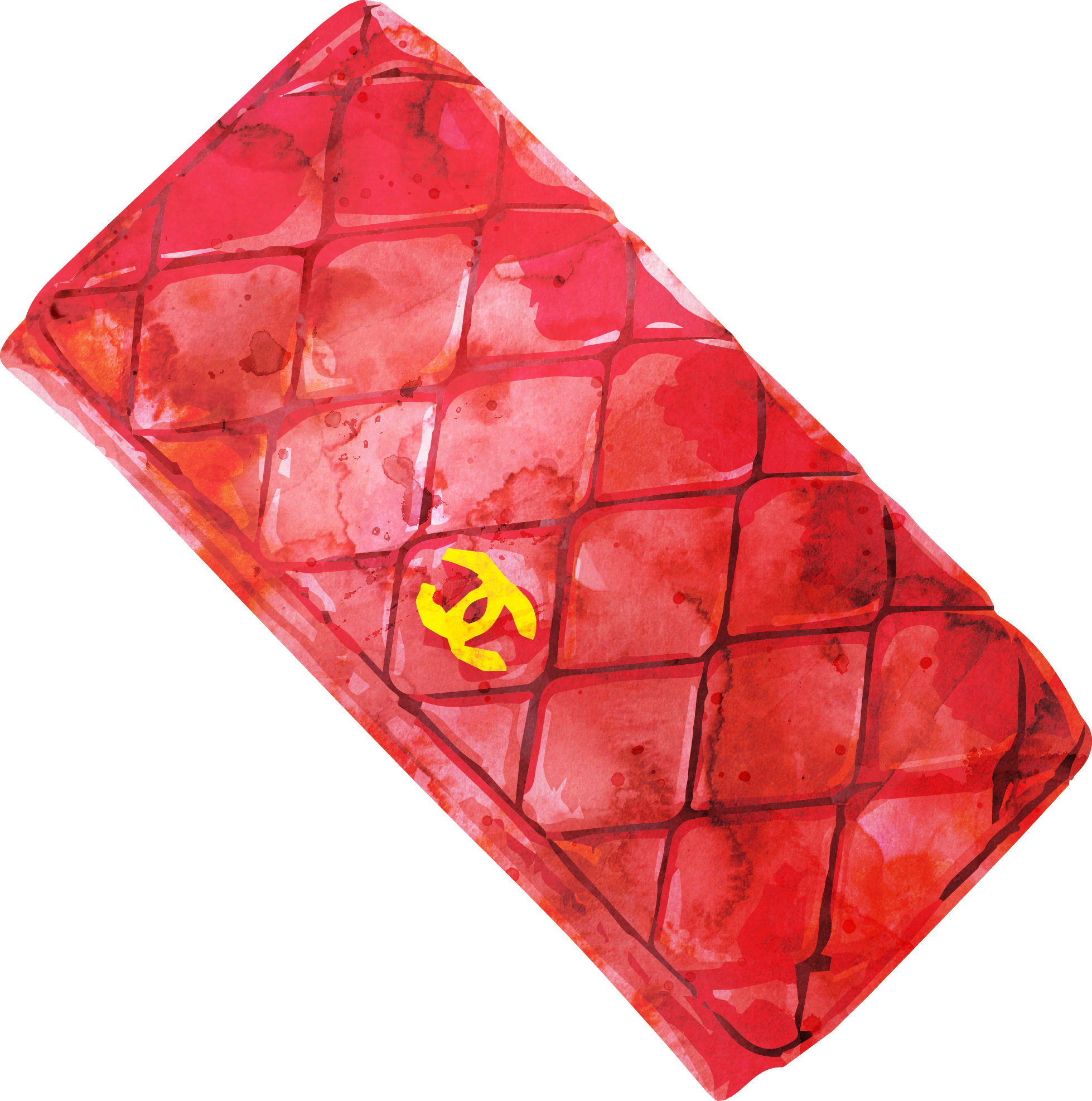 Wallet Painted Watercolor Bag Painting Chanel - Coin Purse Clipart (1958x1974), Png Download