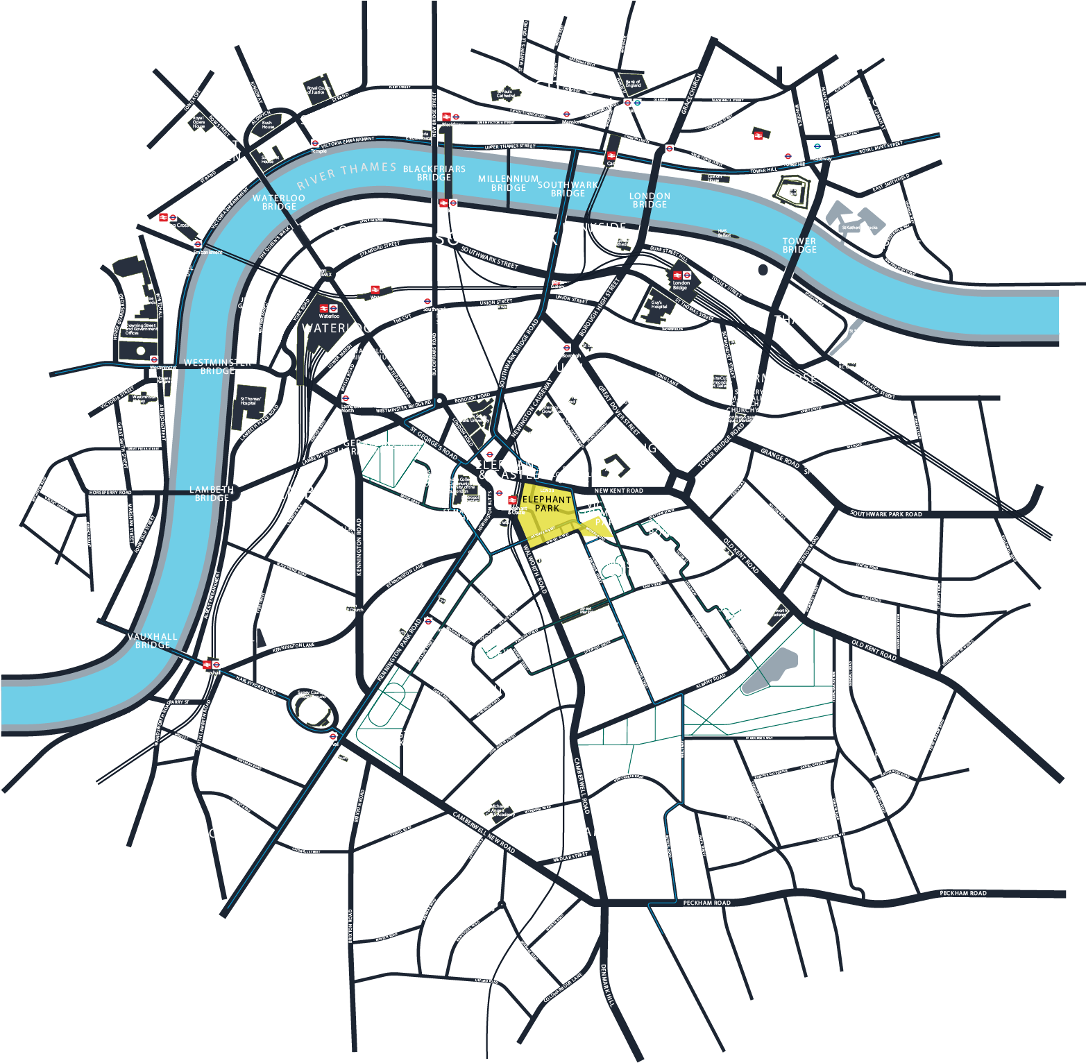 I Like That You Can Get Anywhere From The Elephant - Illustration Clipart (1601x1532), Png Download