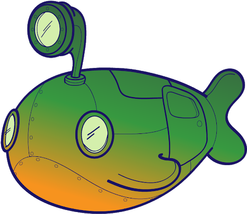 Submarine Clip Art - Cartoon - Png Download (620x523), Png Download