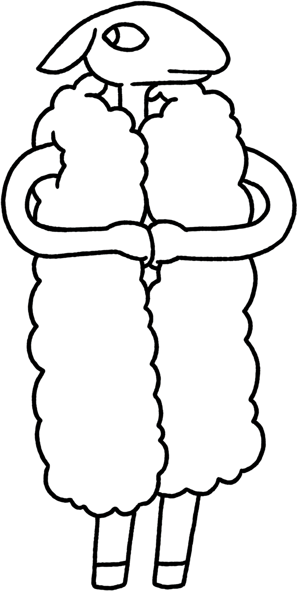 One Sheep's Painlessly Shorn Coat Produces Enough Wool Clipart (1192x1199), Png Download