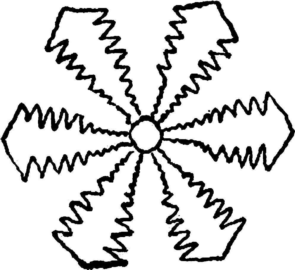 Digital Stamp Design - The First Snowflake Clipart (1224x1174), Png Download