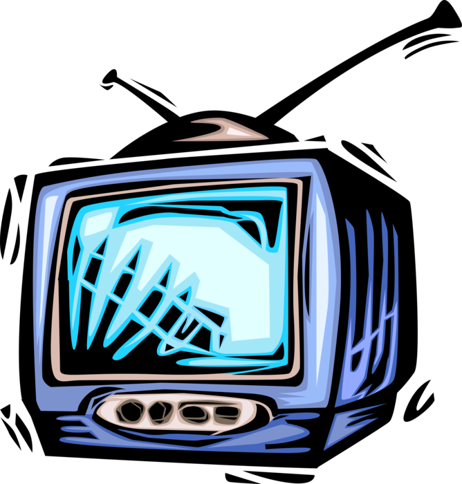 Or Tv Set Mass - Television Clipart (668x700), Png Download