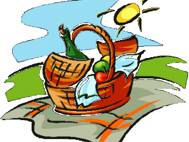 Cartoon Picnic Clipart (640x480), Png Download