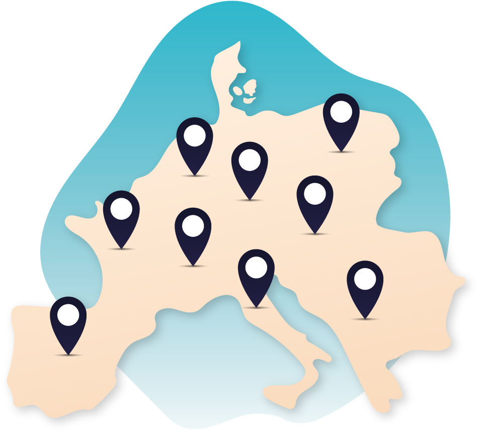 Plus De 400 Destinations Au Choix Dans Toute L'europe - Europe Clipart (1138x1138), Png Download