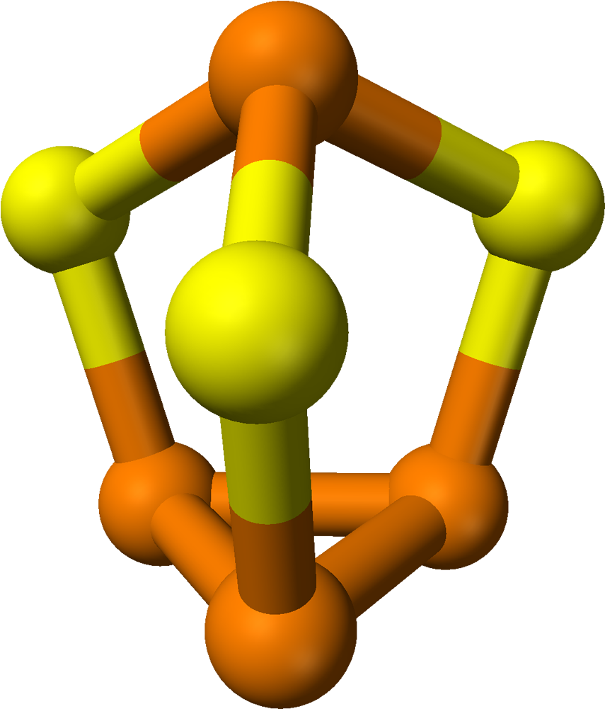 Phosphorus Sesquisulfide 3d Balls - Phosphorus Sesquisulfide Clipart (954x1100), Png Download
