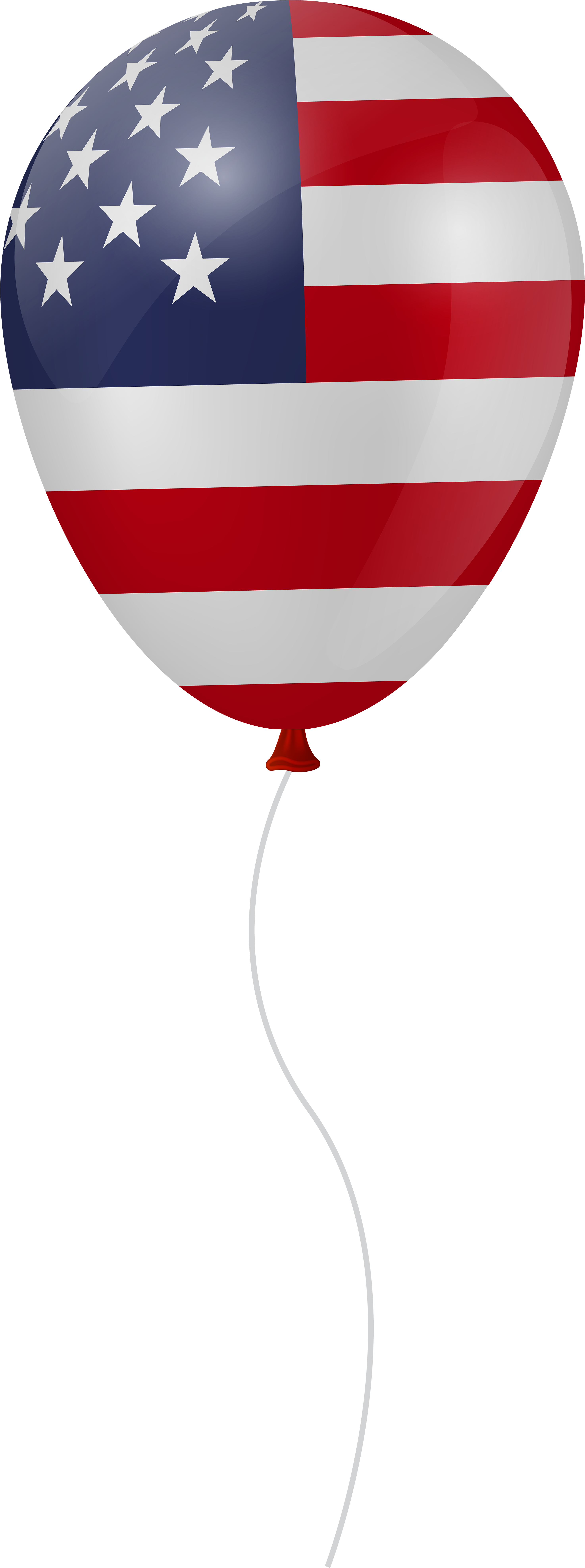 Clipart Balloon 4th July - Portable Network Graphics - Png Download (3081x8000), Png Download
