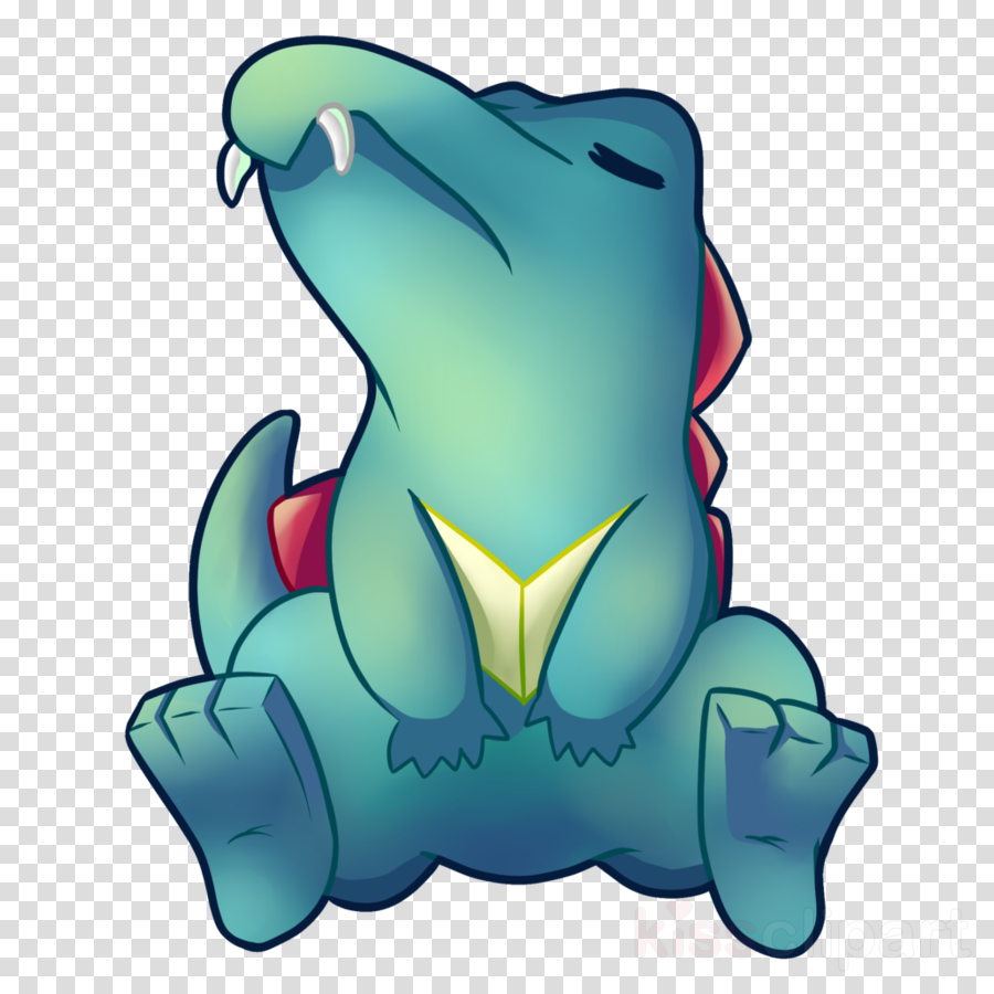 Pokemon Icons Transparent Clipart Pokémon Red And Blue - Totodile Pokemon No Background - Png Download (900x900), Png Download