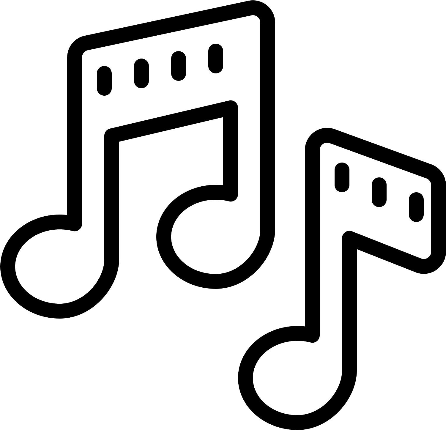 Musical Notes Icon Clipart (1501x1447), Png Download