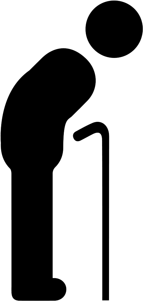 Granny At Getdrawings Com - Silueta Png Abuela Clipart (1200x1200), Png Download