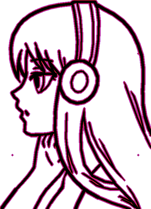 Love Music - Drawing Clipart (504x696), Png Download