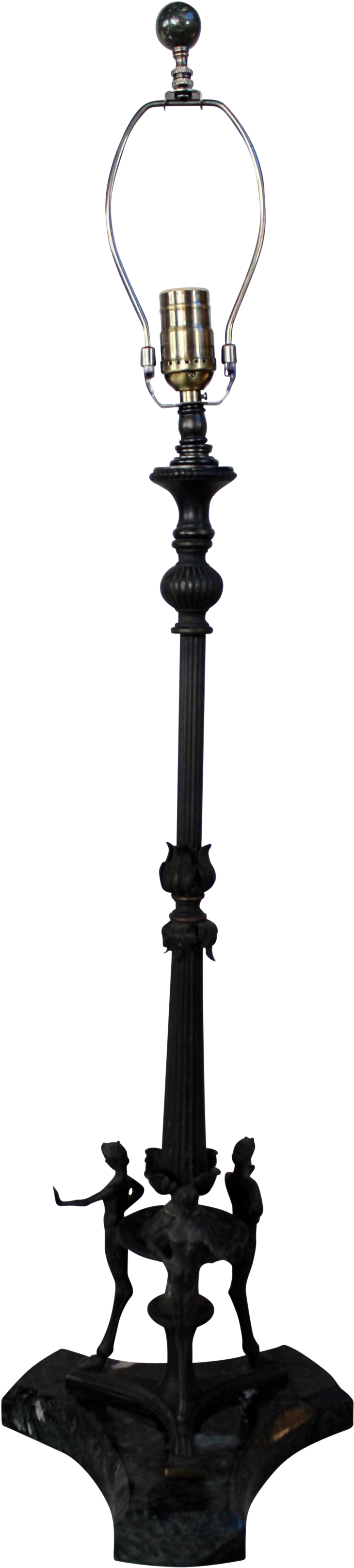 "pompeian" Bronze Column Lamp - Baluster Clipart (810x3588), Png Download