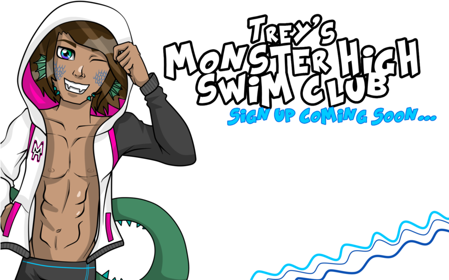 Swimmer Clipart Swimming Club - Monster High - Png Download (900x581), Png Download