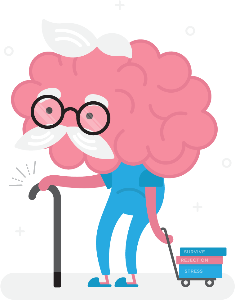 A Medical Explanation To What Happens When We Present - Old Brain Clip Art - Png Download (602x661), Png Download