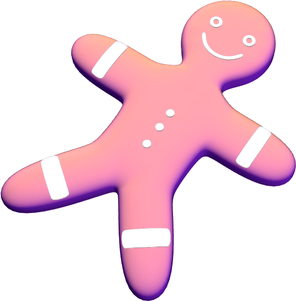 Gingerbread Man - Christmas Bauble - Gingerbread Man Clipart (1024x768), Png Download