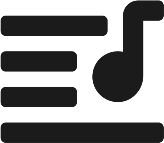 Playlist With Note Clipart (618x542), Png Download