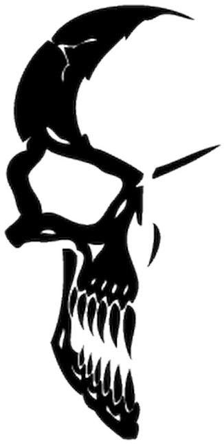 Half Skull Clipart (800x800), Png Download