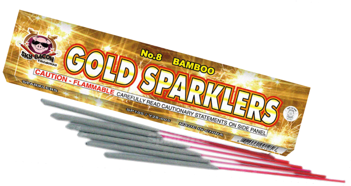 Gold Sparklers Clipart (1200x1200), Png Download