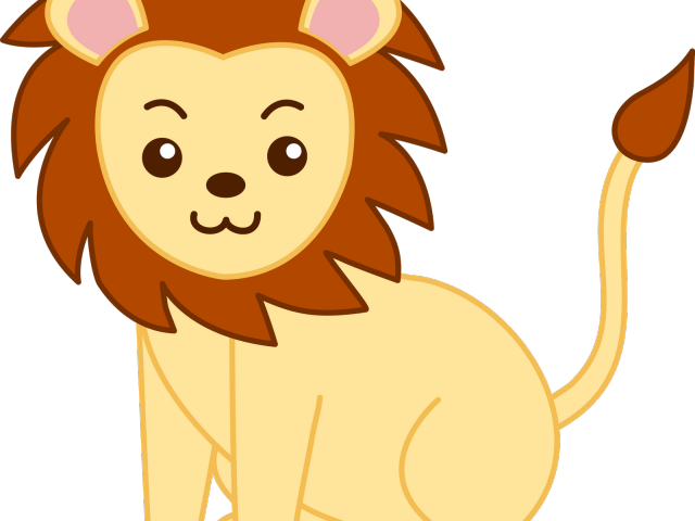 Lionfish Clipart Cute - Cartoon Lion Face Drawing - Png Download (640x480), Png Download