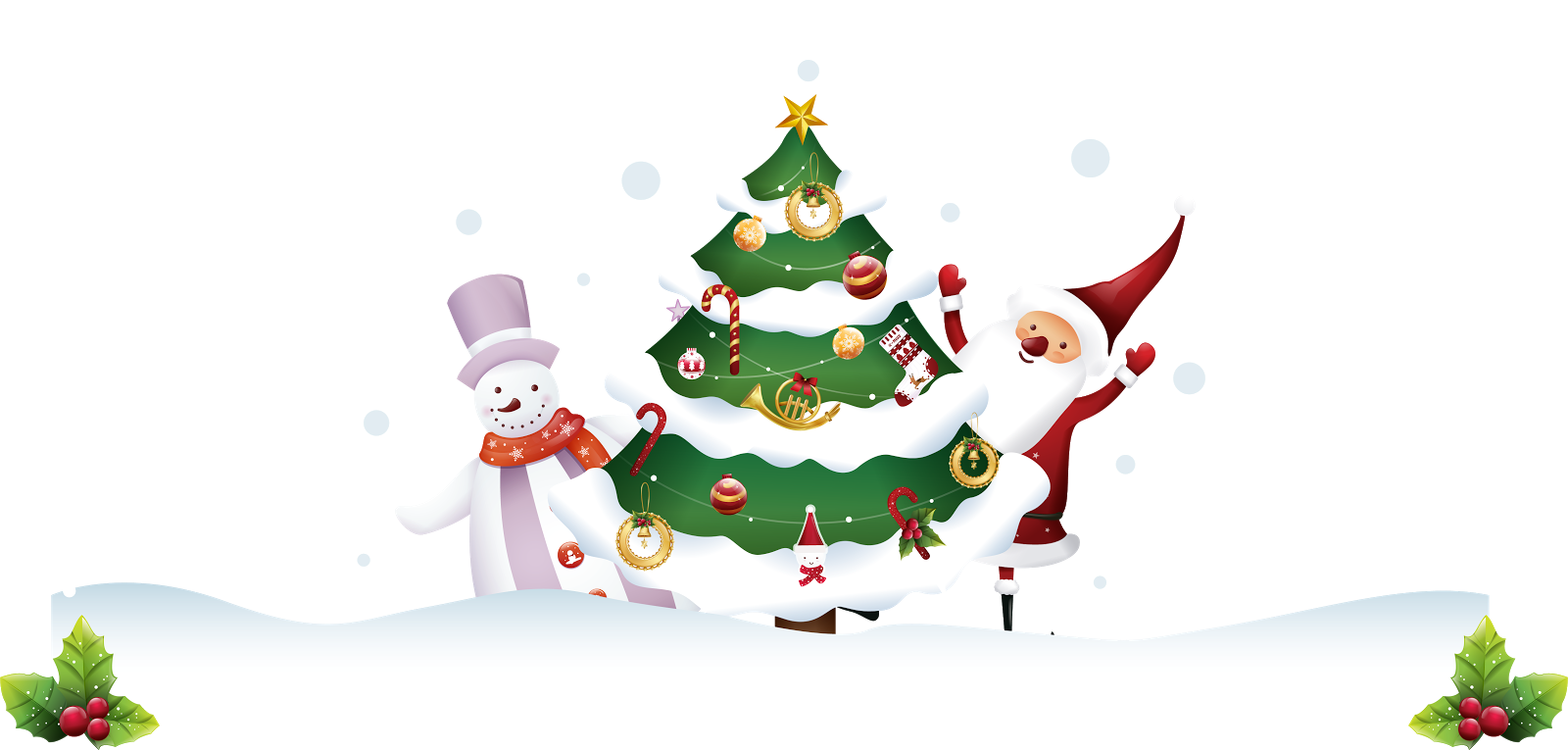 Похожее Изображение - Clipart Transparent Christmas Tree - Png Download (1600x765), Png Download