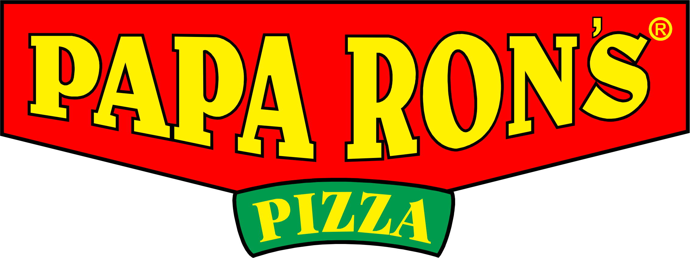Paparons Pizza Clipart (2265x846), Png Download