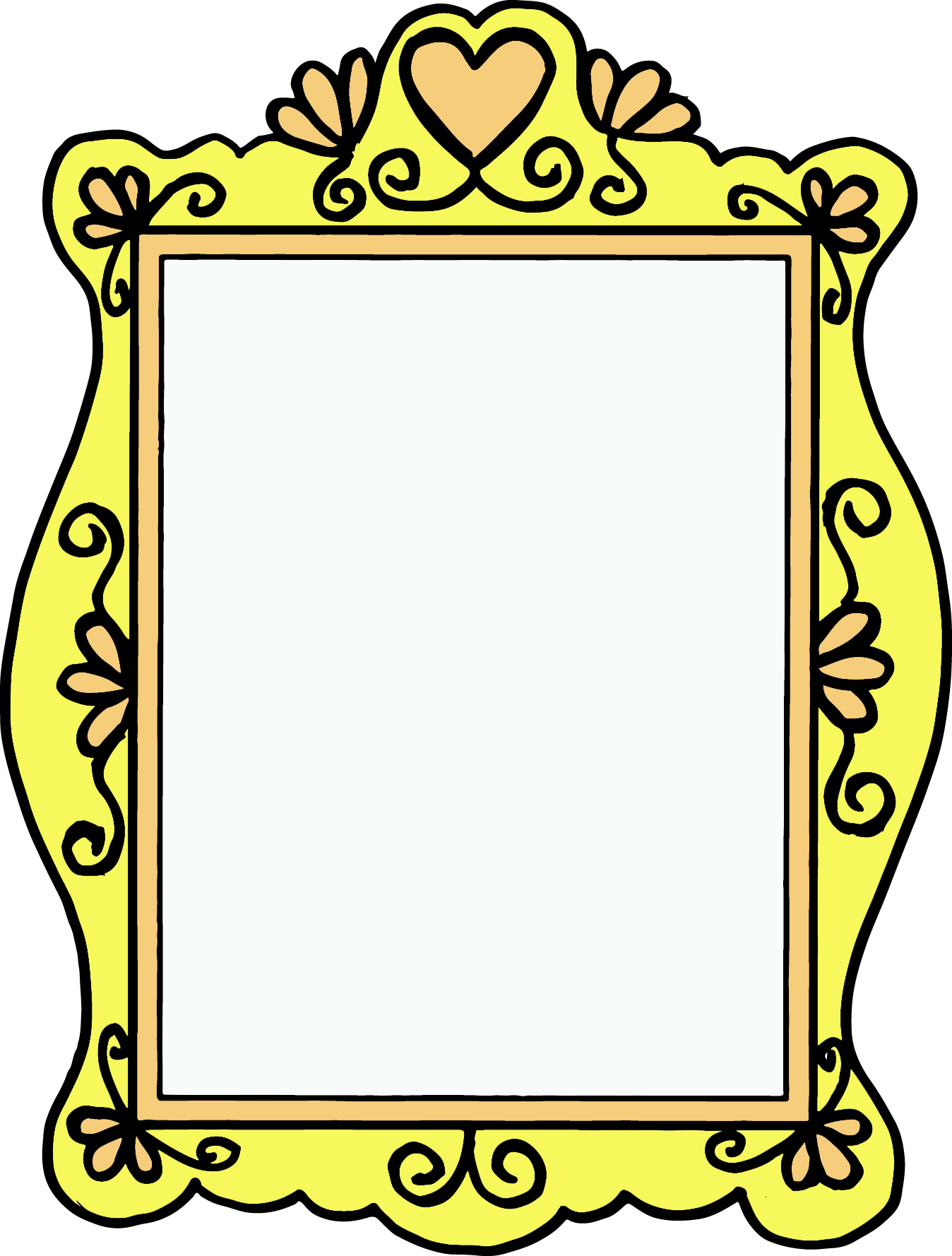 *✿**✿*frame*✿**✿* Line Doodles, - Clip Art - Png Download (1348x1778), Png Download