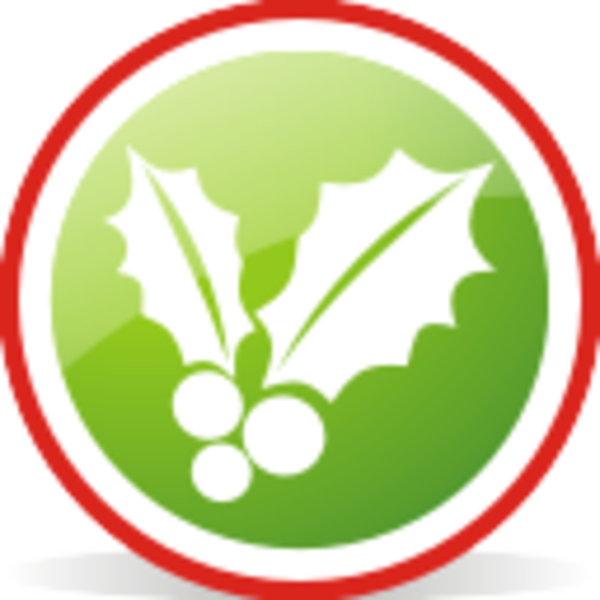 Christmas Rounded Free Images At Clker Com Clipart (600x600), Png Download