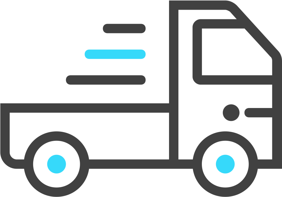 Semi-truck - Delivery Line Icon Clipart (1200x1200), Png Download