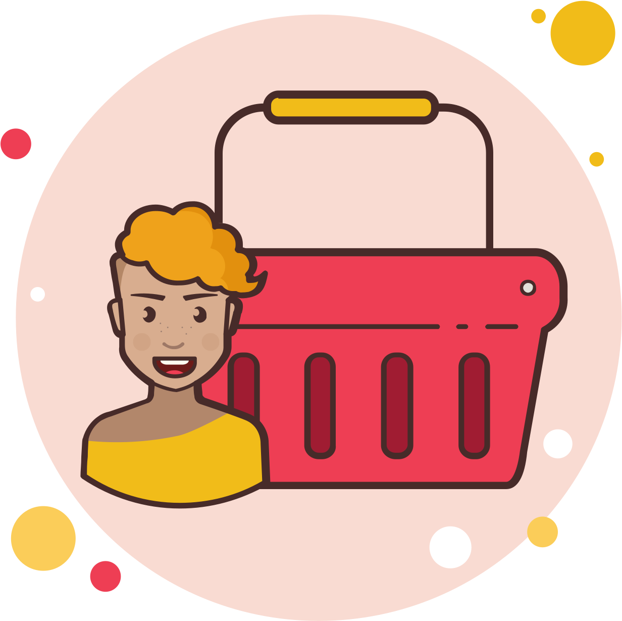 Red Shopping Basket Icon Clipart Full Size Clipart (2110473