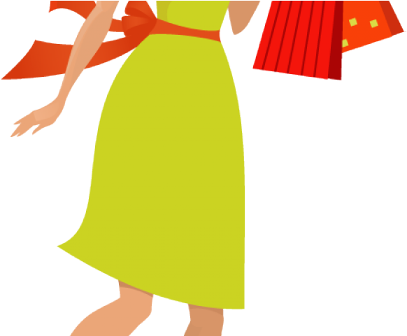Shopping Bag Clipart Pretty Girl - Png Download (640x480), Png Download