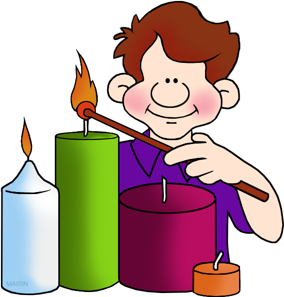 Candles - Pronoun Clipart (617x648), Png Download