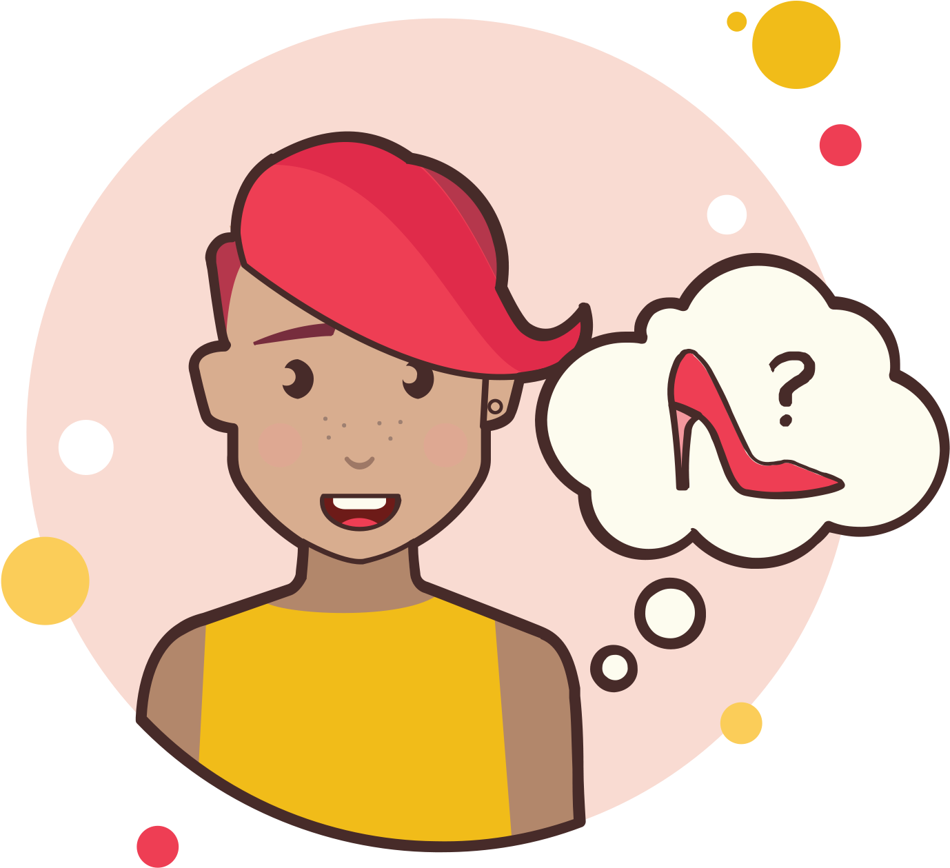 Girl With Red Shoe Icon - Signo De Interrogacion Png Clipart (1600x1600), Png Download