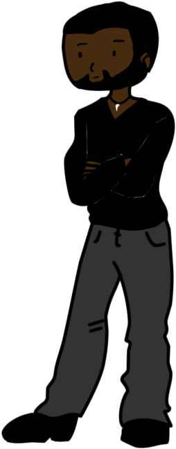 Clipart Standing Person Silhouette - Black Panther - Png Download (500x719), Png Download