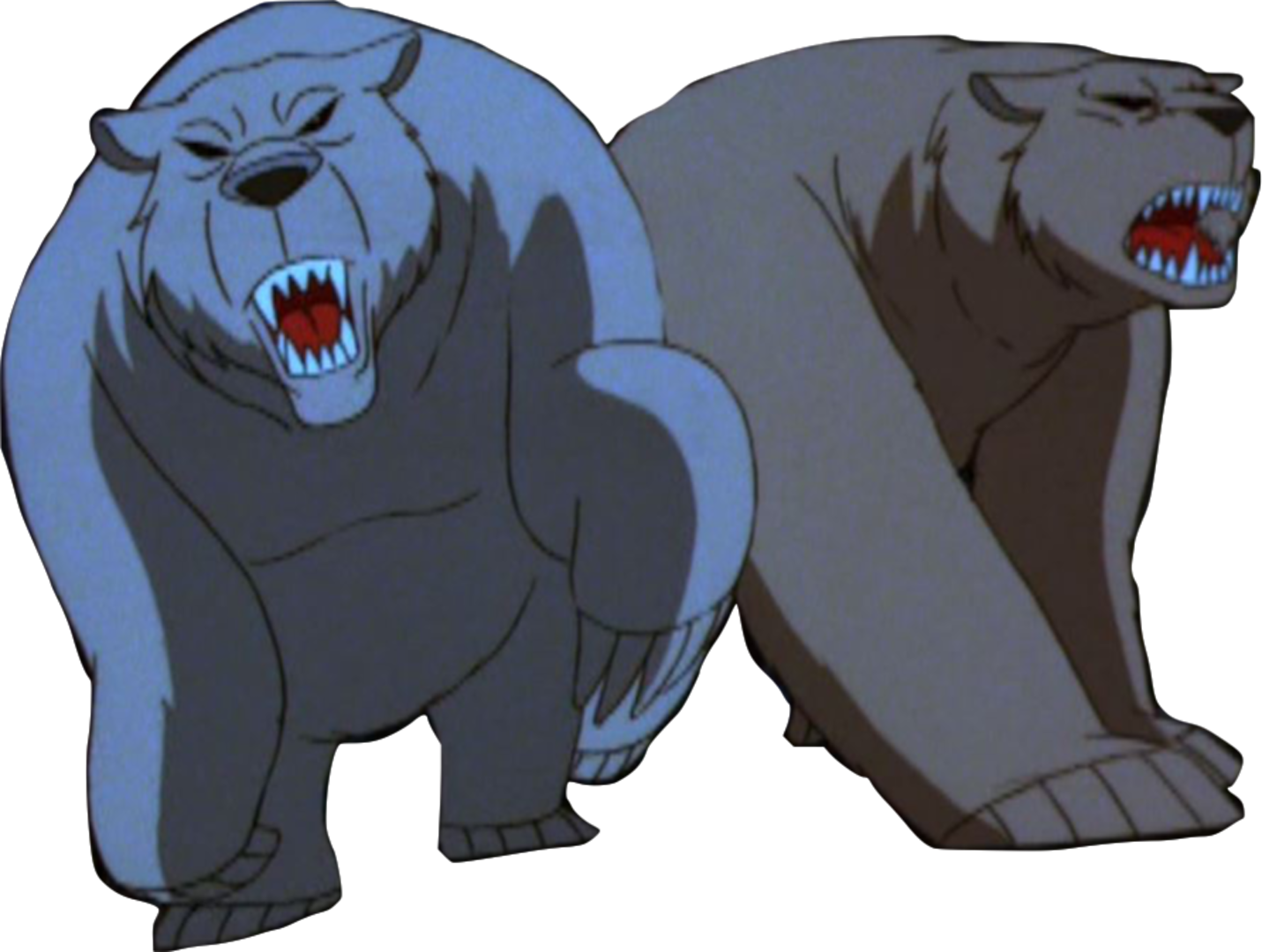 Notchka And Shaka - Batman Subzero Polar Bears Clipart (1431x1080), Png Download