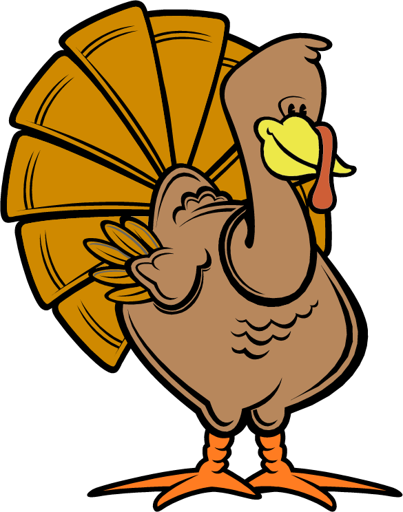 We Wish You All A Very Happy Thanksgiving And Hope - Turkey Clipart (585x744), Png Download