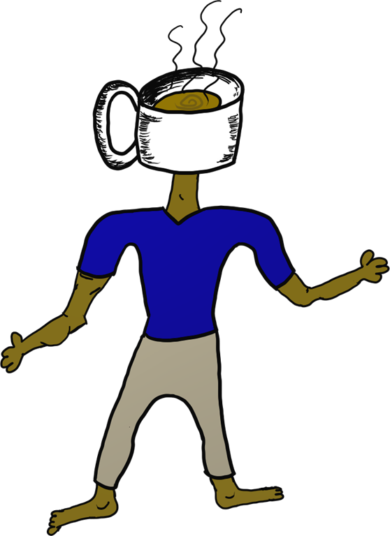 Coffeehead - Clown Clipart (558x768), Png Download