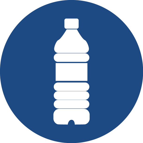 Complimentary Bottled Water - Plastic Bottle Clipart (611x611), Png Download