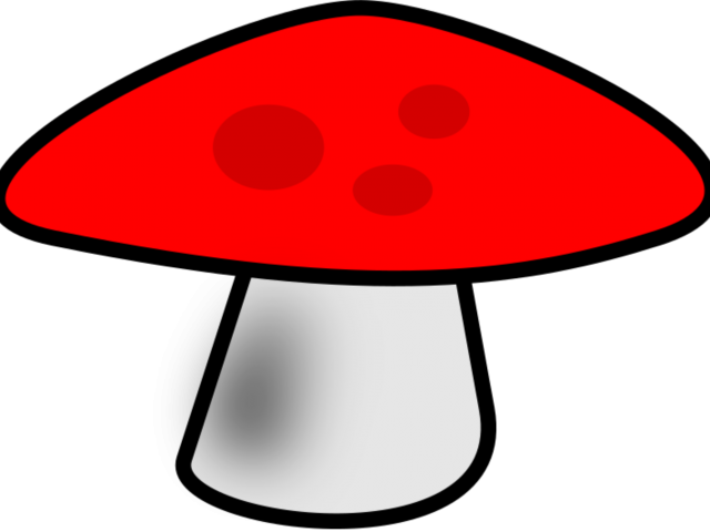 Mushroom Clipart Red Mushroom - Png Download (640x480), Png Download