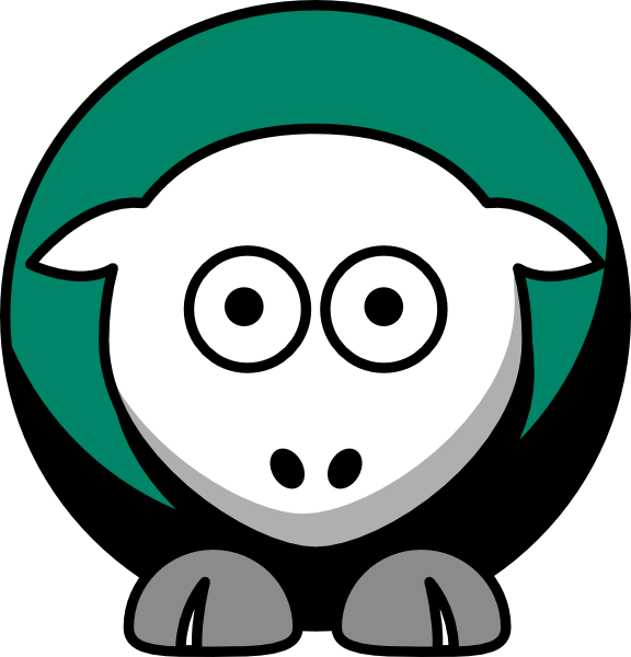 Sheep - Jacksonville Dolphins - Team Colors - College Clipart (576x600), Png Download