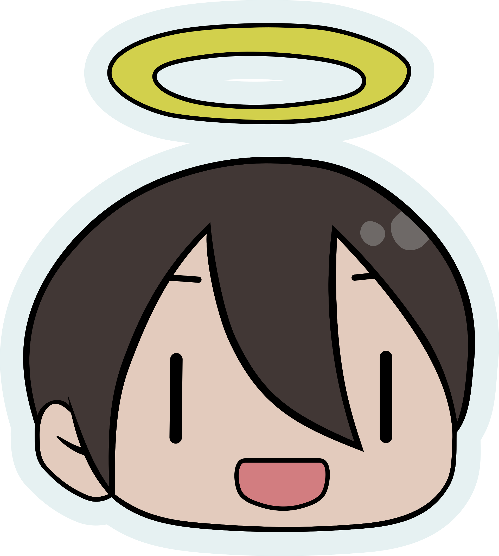 Post - Yuru Camp Head Clipart (1918x2135), Png Download