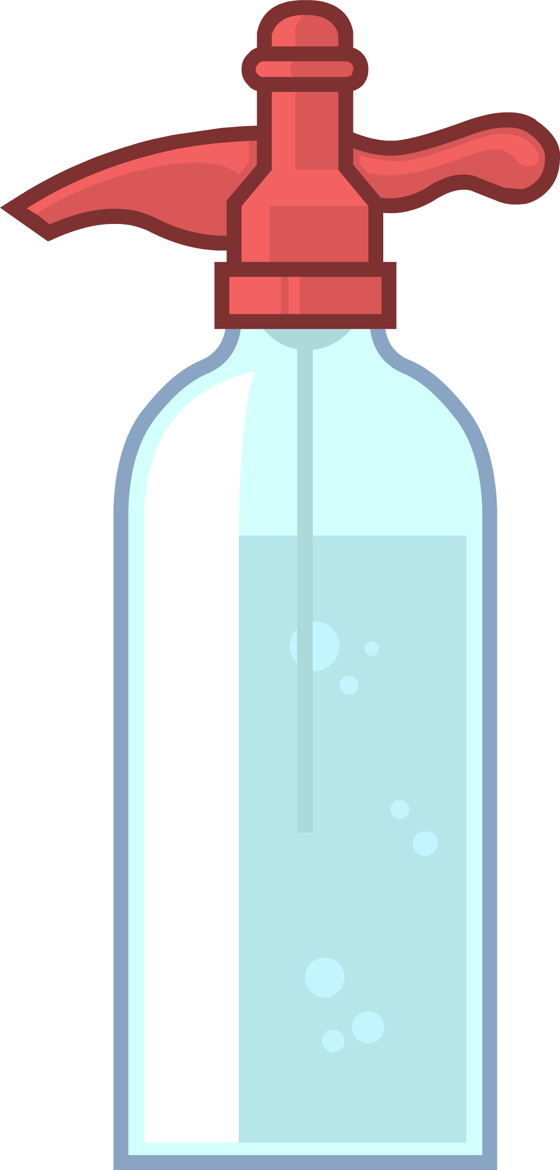 Seltzer Bottle - Bottle Clipart (1128x2356), Png Download