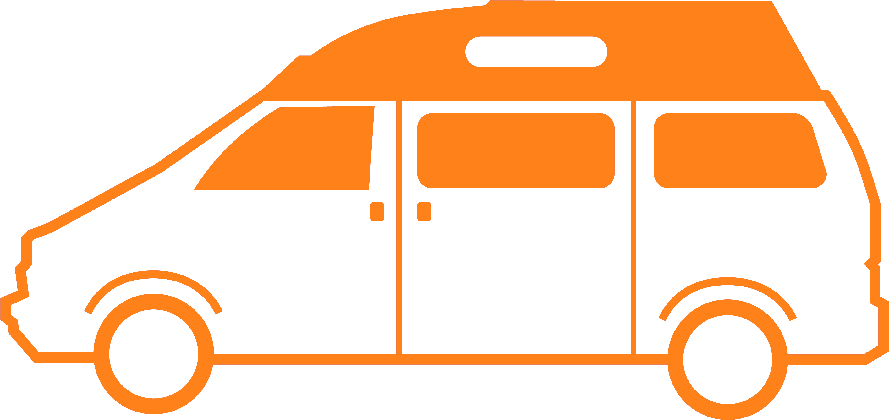 High-top Campervans Select - Recreational Vehicle Clipart (2844x1352), Png Download