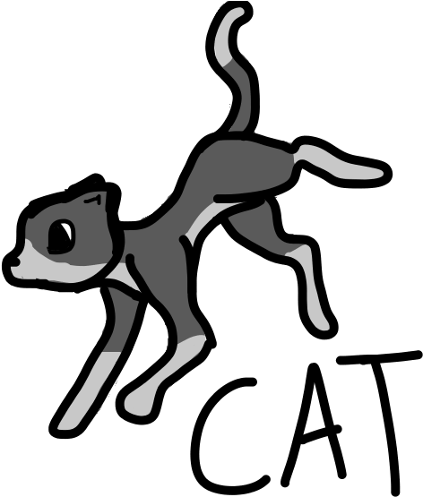 Cute Cat Cute Cat Clipart (600x600), Png Download