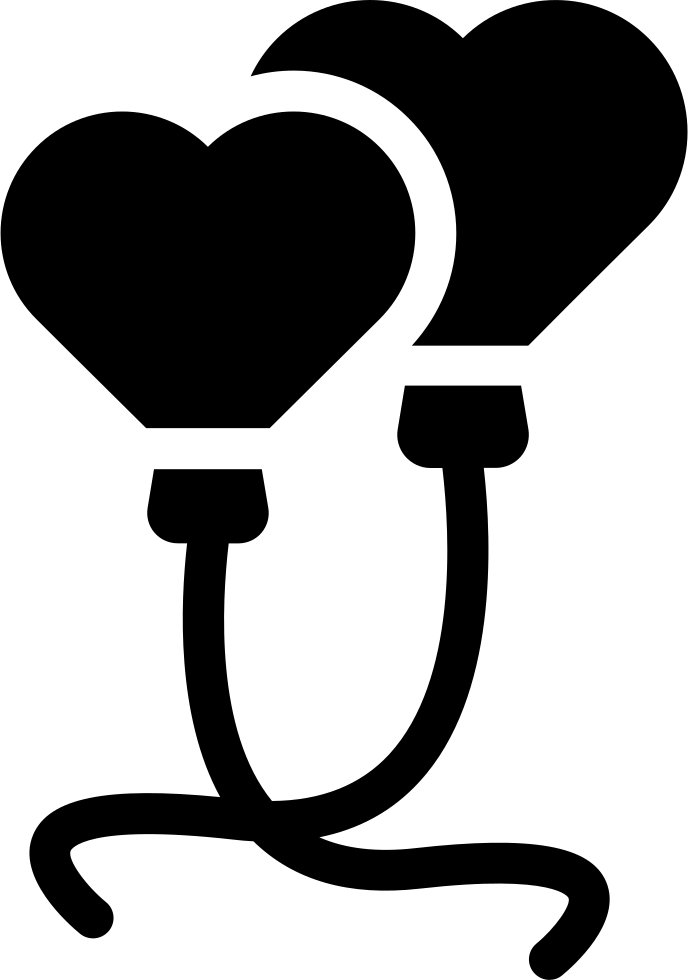 Graphic Black And White Heart Png Icon Free - Icon Clipart (688x980), Png Download