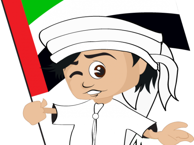 Dress Clipart Emirati - Uae Flag Day Clipart - Png Download (640x480), Png Download