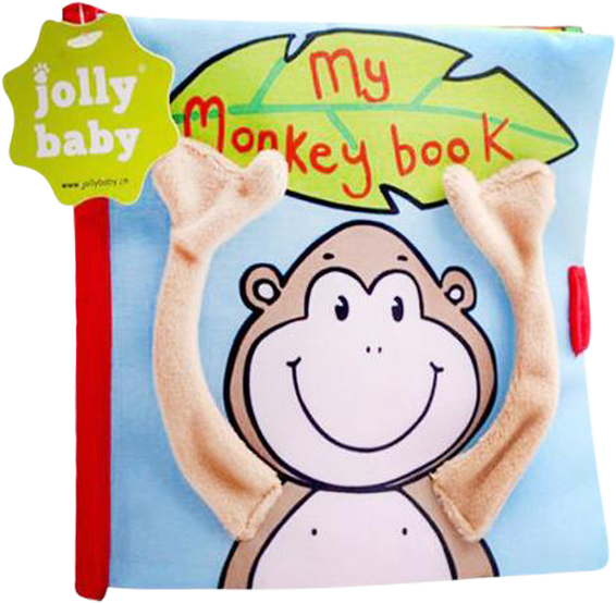 Monkey Baby Book - Mama Store Animal Style Monkey Newborn Baby Toys Learning Clipart (600x600), Png Download