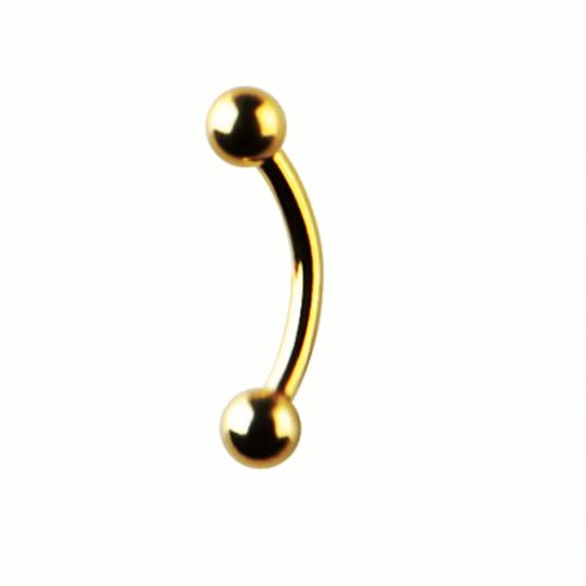 Piercing Banana Gold Acero 316l - Wood Clipart (800x536), Png Download
